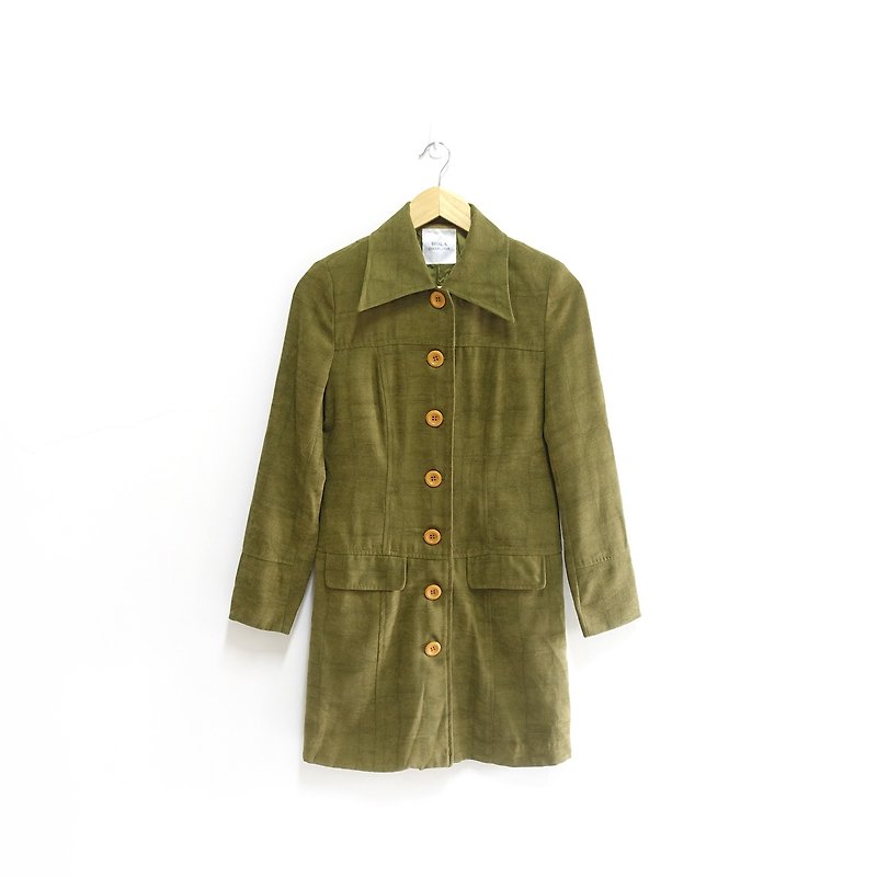 │Slowly│ Matcha - vintage jacket │vintage. Vintage. Art. - Women's Casual & Functional Jackets - Polyester Green