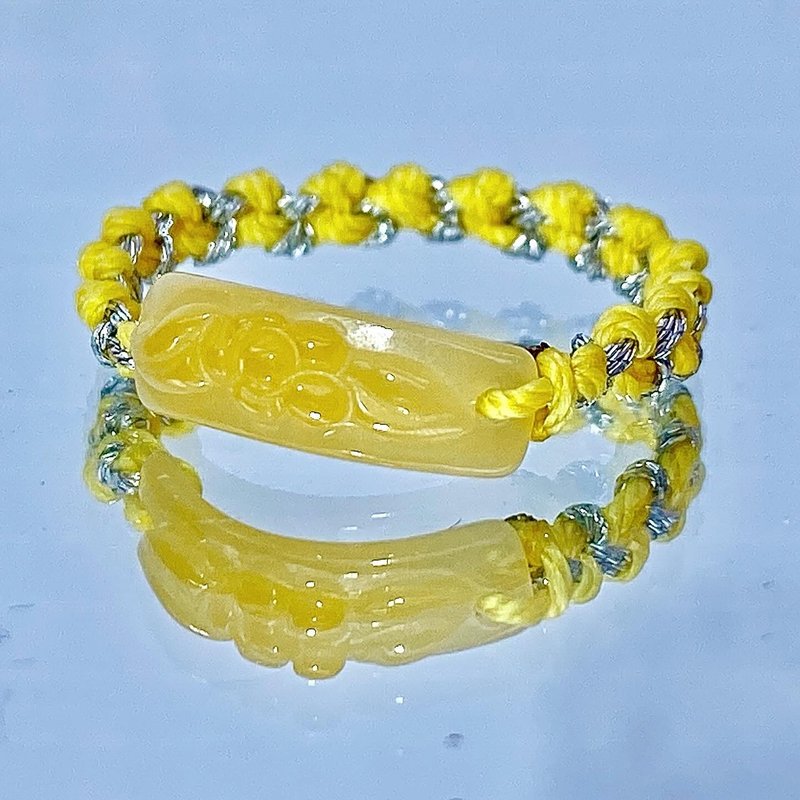 夢幻花園 - 翡翠蓮花手編戒指 - 戒指 - 寶石 