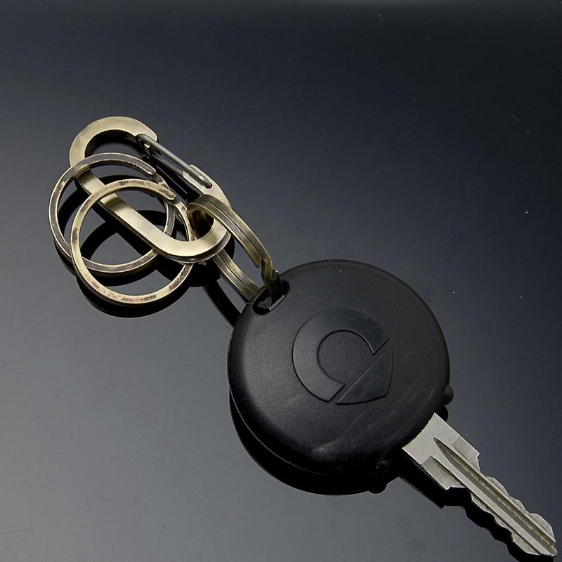 カラビナブラスキーリング  POSITION  LLK-001br3【ネコポスOK】 - 鑰匙圈/鑰匙包 - 其他金屬 