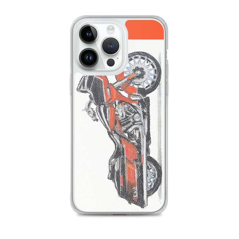 พลาสติก เคส/ซองมือถือ สีแดง - iPhone Clear Case Original Telephone Motorbike Harley Davidson Motorcycle Brand