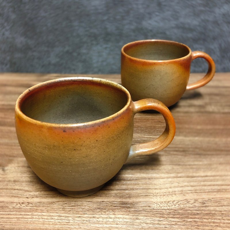 薪焼き陶器手作りの売れ筋ブラウンマグコーヒーカップ - マグカップ - 陶器 ブラウン