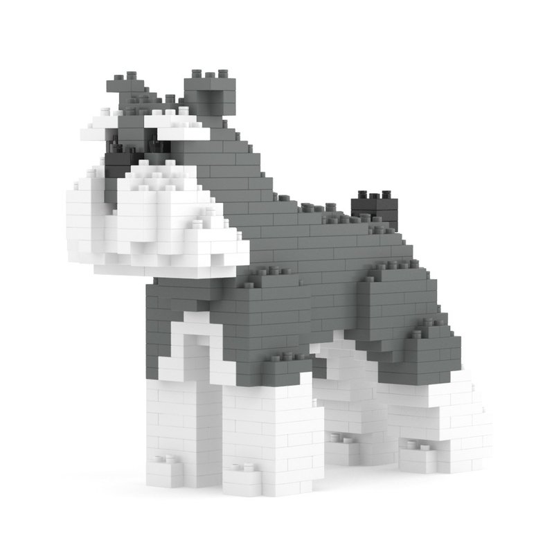 [New product launch] Pre-order. Miniature Schnauzer 01S patented screw building blocks - Other - Plastic 