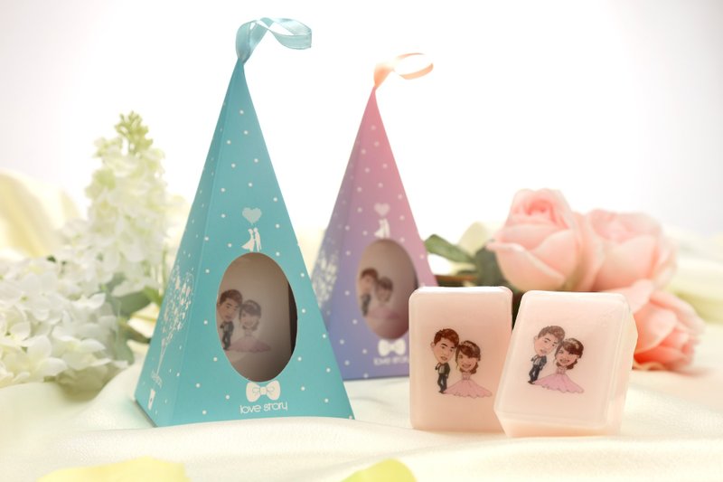 【客製】LOGO文字圖騰人像手工皂單顆(訂購前請先看說明) - 肥皂/手工皂 - 環保材質 多色