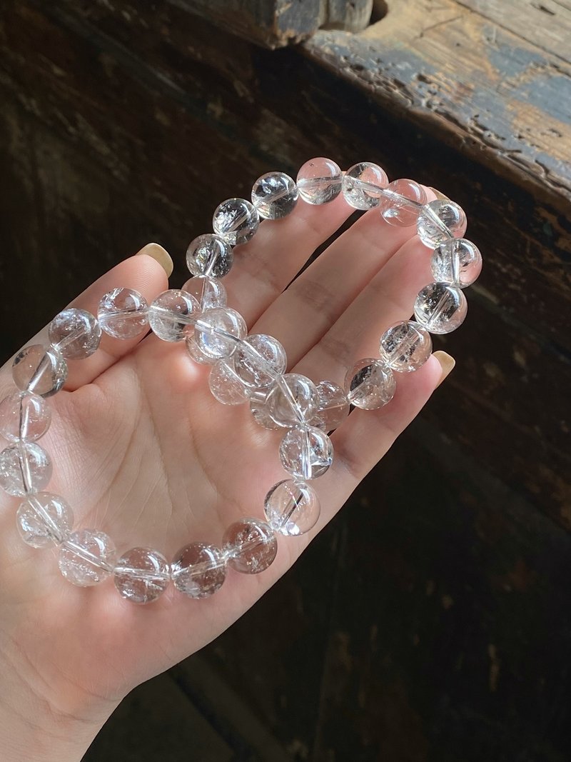天然白茶阿賽 高頻水晶 13mm - 手鍊/手環 - 水晶 