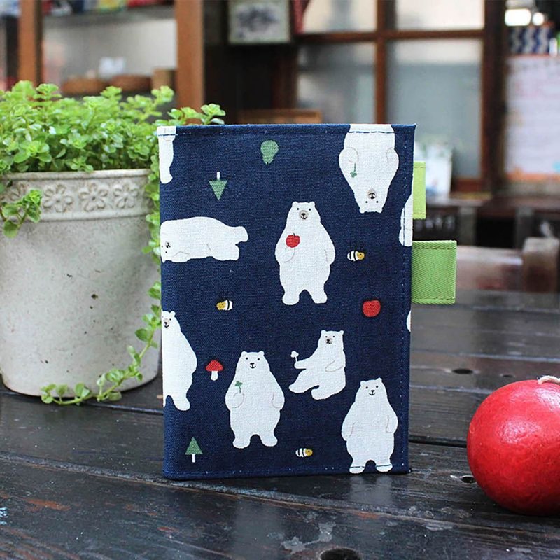 Chuyu A6/50K floral cloth double pen insert book jacket/book cover/book cover - ปกหนังสือ - ผ้าฝ้าย/ผ้าลินิน หลากหลายสี