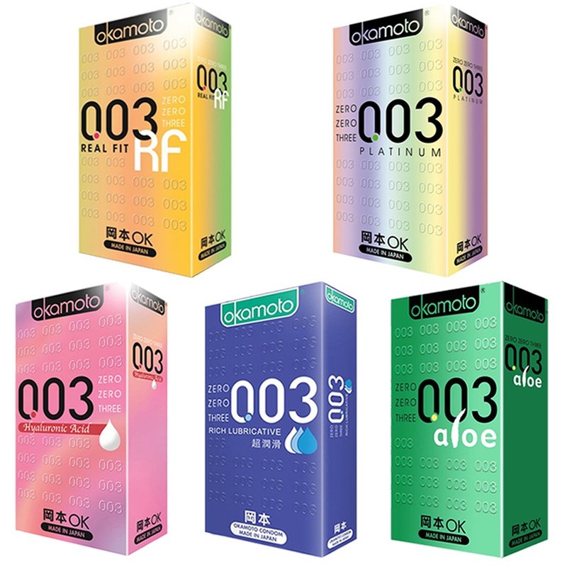 岡本Okamoto | 003極薄系列衛生套_10入 - 情趣用品 - 乳膠 透明