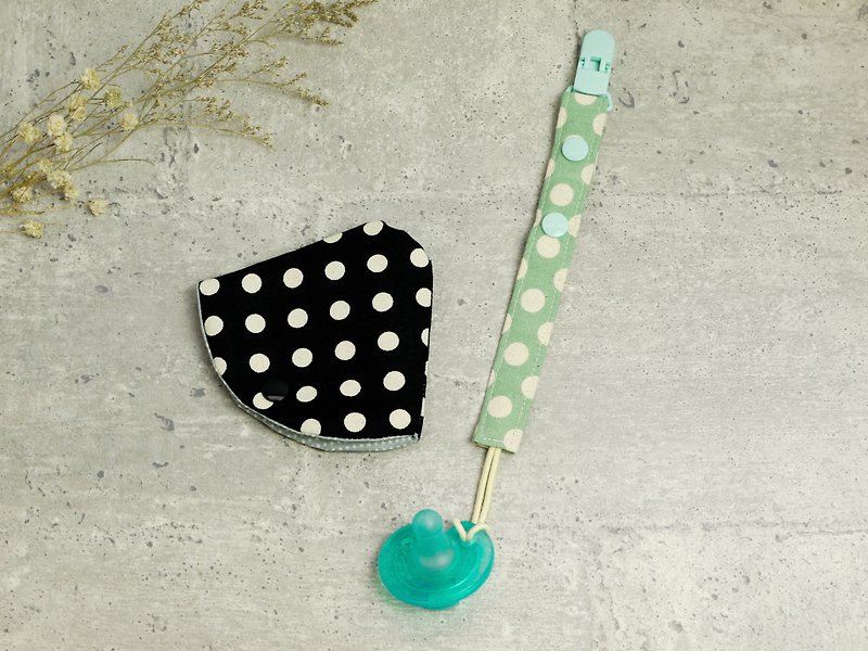 Two-in-one pacifier clip│ pacifier dust cover + pacifier chain:::Contrast color series A-2 - ขวดนม/จุกนม - ผ้าฝ้าย/ผ้าลินิน หลากหลายสี