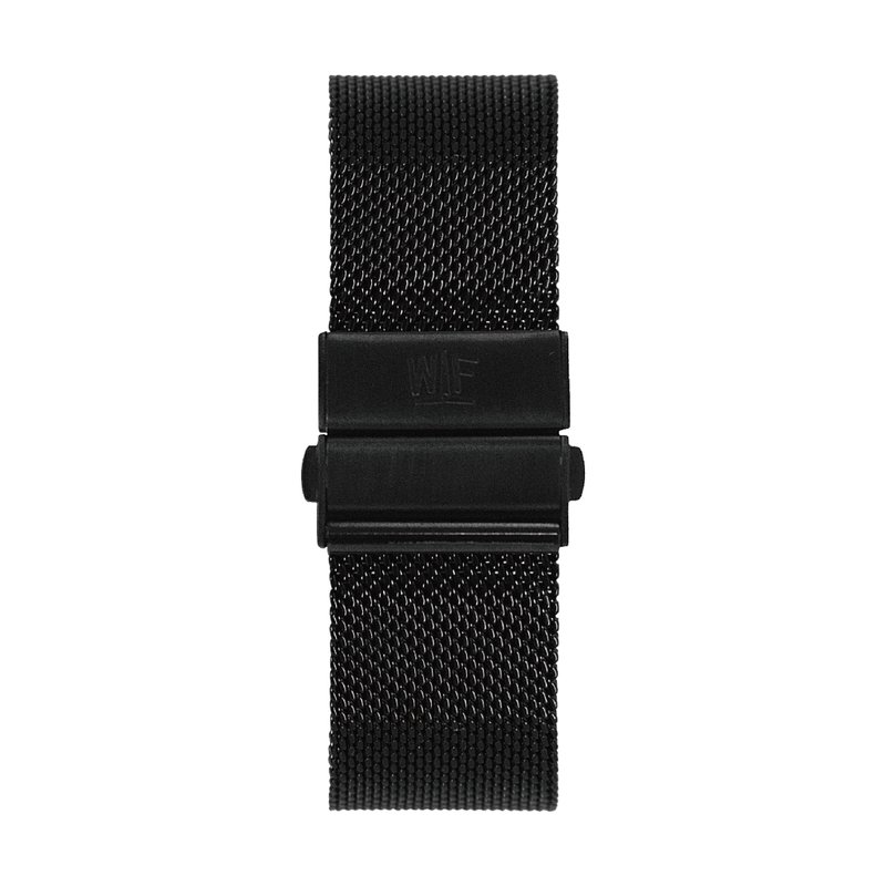 20mm Black Mesh Band - นาฬิกาผู้ชาย - เครื่องประดับ สีดำ