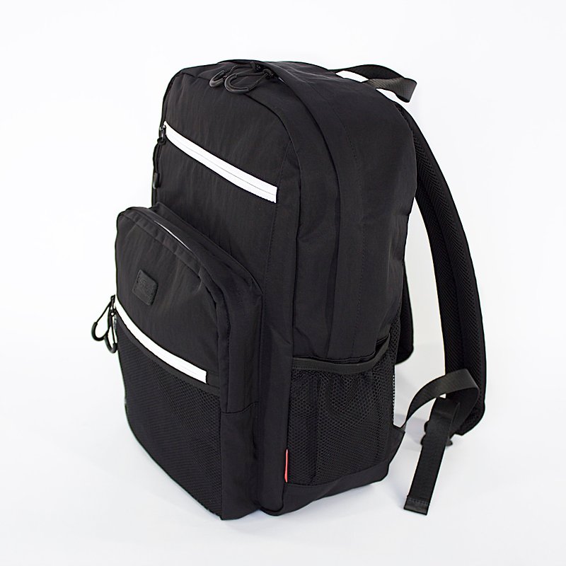 Water-repellent Nylon Multipurpose Backpack / Black - Backpacks - Polyester Black