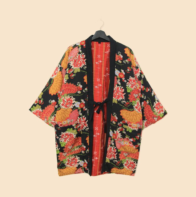 Back to Green-Japan brings back the reversible T-shirt with exquisite all-over flowers/vintage - Loungewear & Sleepwear - Cotton & Hemp 