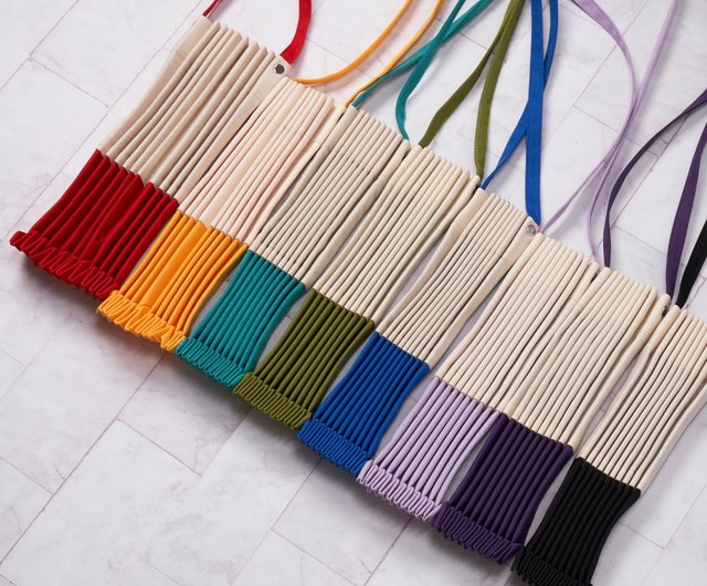 鮮やかなイエローのスペルライスオルガンバッグ折りたたみ式バッグ収納バッグサイドバックショルダー多目的韓国大容量 ショップ Hezhi ショルダーバッグ Pinkoi