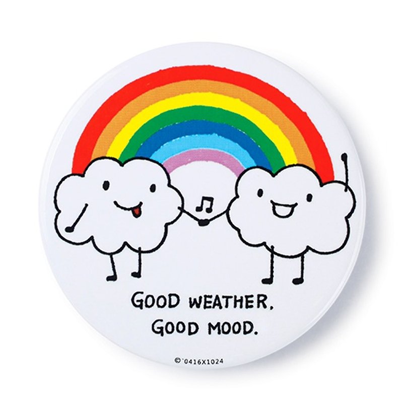 Good mood / badge - Badges & Pins - Other Metals White