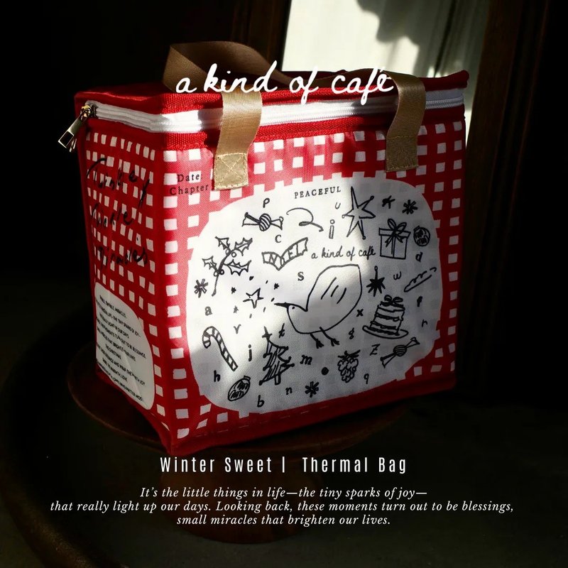 [Such Items] Xmas Gift Christmas Red Cooling Insulated Bag | Winter Sweet - Other - Waterproof Material Red