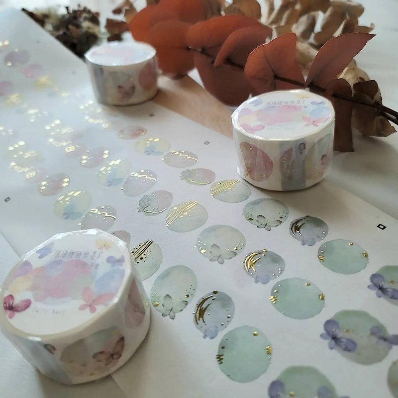 The World in Bubbles 5 (Japanese washi paper, shiny PET) - Washi Tape - Paper 