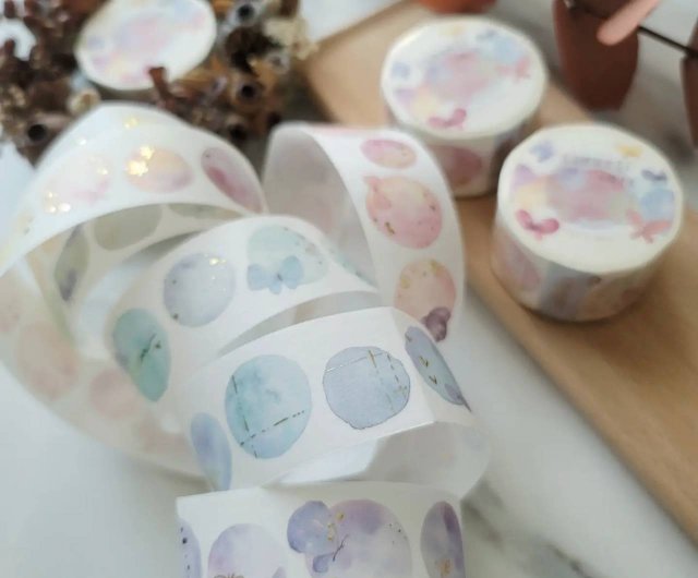 泡の世界5 マスキングテープ 和紙、光沢PET 幅3cm - ショップ