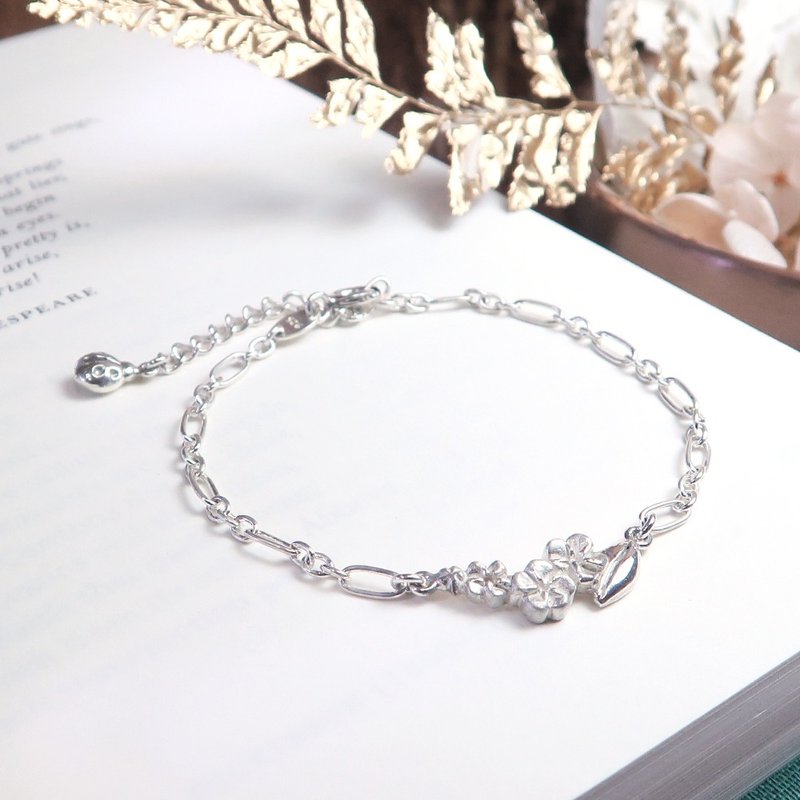 Star Flower Aries Constellation Flower 925 Sterling Silver Bracelet Birthday Gift Girls Bracelet - สร้อยข้อมือ - เงินแท้ สีเงิน