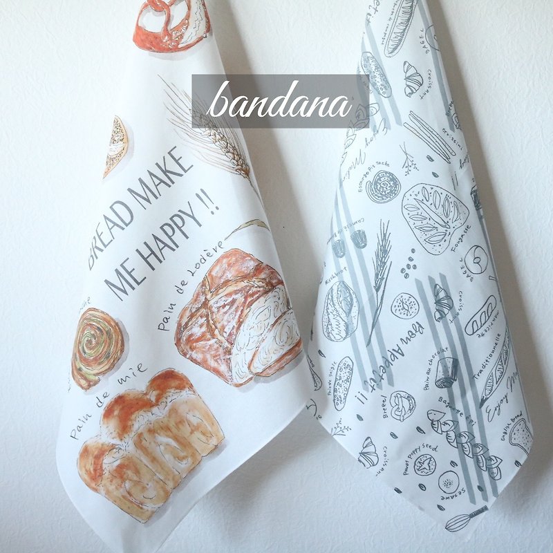 Bandana  Set of 2 types - Other - Cotton & Hemp White