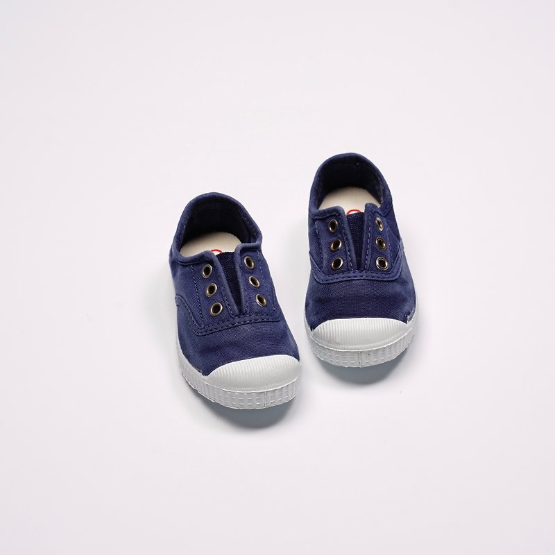 西班牙國民帆布鞋 CIENTA 70777 84 深藍色 洗舊布料 童鞋 - 童裝鞋 - 棉．麻 藍色