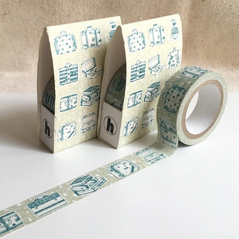 【紙テープ】Life-Suitcase1スーツケースグリーンペーパーテープ/ 4713077970560 - マスキングテープ - 紙 