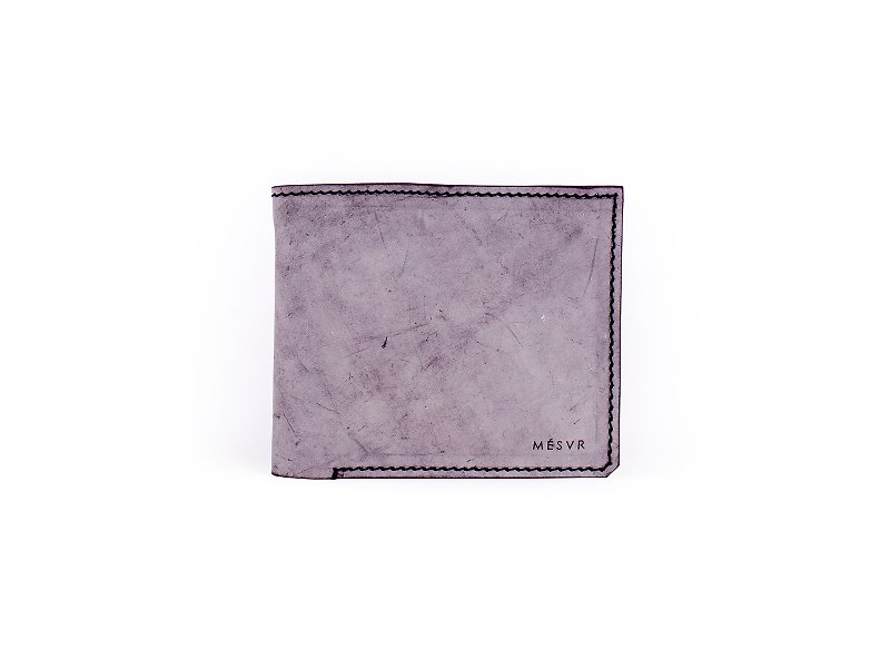 Snow WAX I Slim Wallet I Minimalist Bifold - Wallets - Genuine Leather Purple