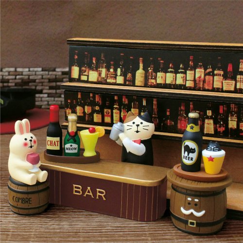 コンコンブル BAR 酒セット Amazon.co.jp: デコレ コンコンブル concombre 三毛猫BAR 赤白