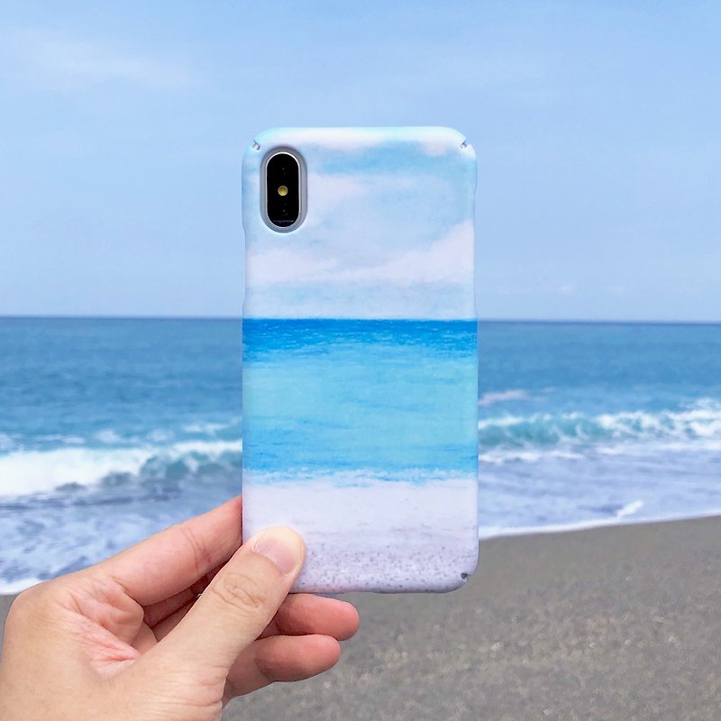 Qixingtan Beach-phone case iphone samsung sony htc zenfone oppo LG - เคส/ซองมือถือ - พลาสติก สีน้ำเงิน