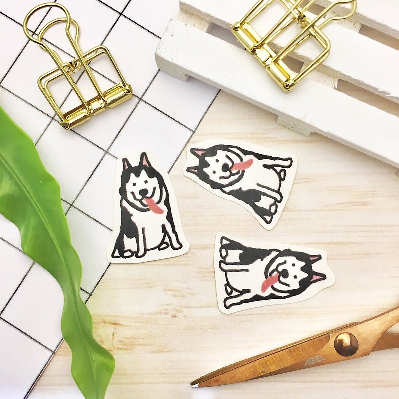 Leaflet Buy/Shi Chi/Mist Hand-painted stickers - Stickers - Paper White