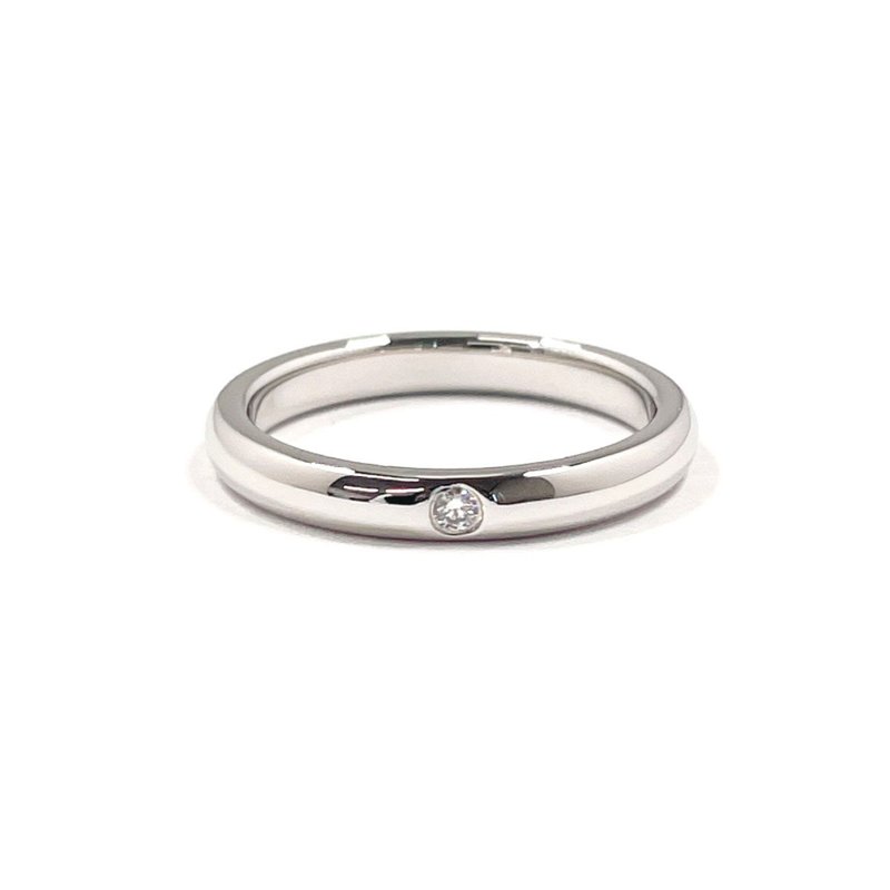 【日本直送 中古美品】10号 ティファニー TIFFANY&Co. リング・指輪 スタッキング バンドリング エルサペレッティ Pt950プラチナ - 戒指 - 貴金屬 銀色