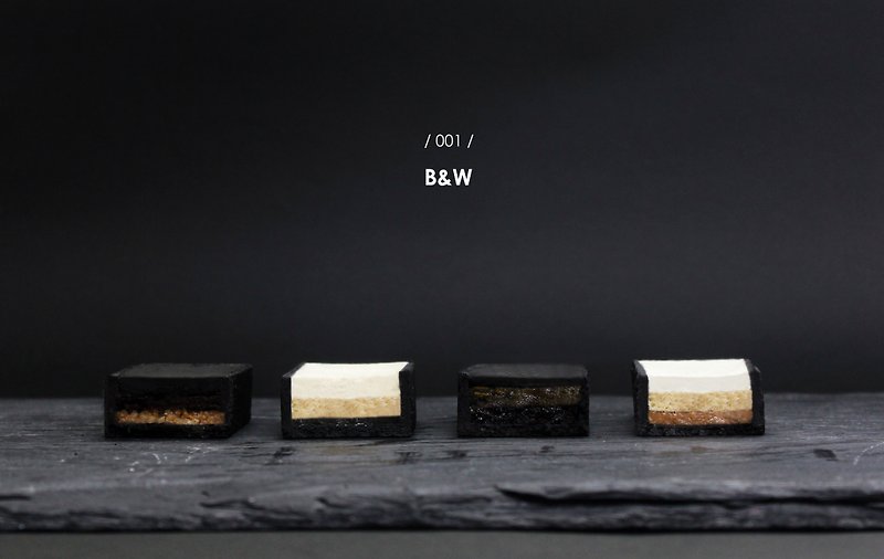/ B/W Tart Set / - เค้กและของหวาน - อาหารสด สีดำ
