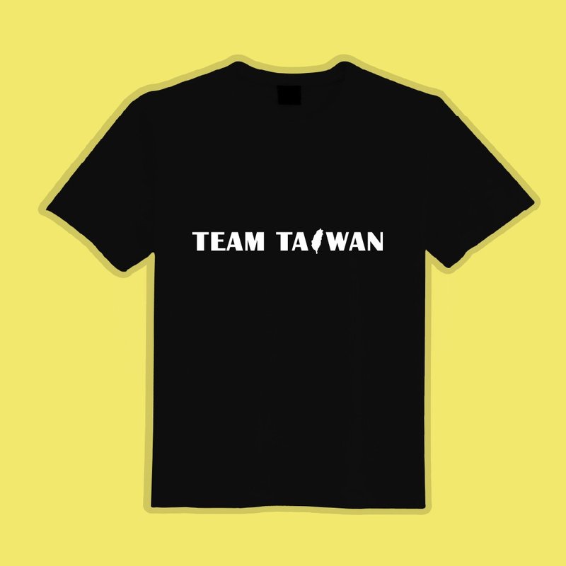 TEAM TAIWAN Baseball cultural and creative clothing T-shirt black T children's clothing pure cotton moisture-wicking cooling clothing - Men's T-Shirts & Tops - Cotton & Hemp Multicolor