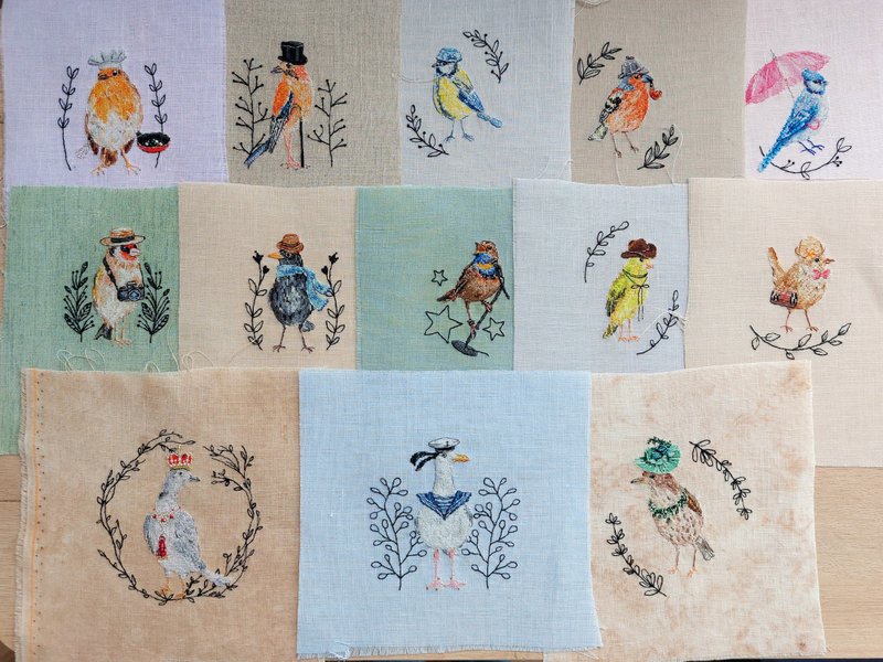 BUNDLE of Socialised Birds PDF cross stitch patterns - limited offer - 手工藝教學/工具書 - 其他材質 