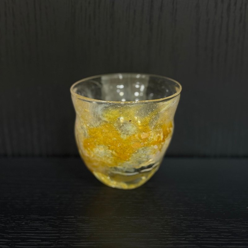 琥珀金片玻璃杯 - 玻璃杯 - 玻璃 
