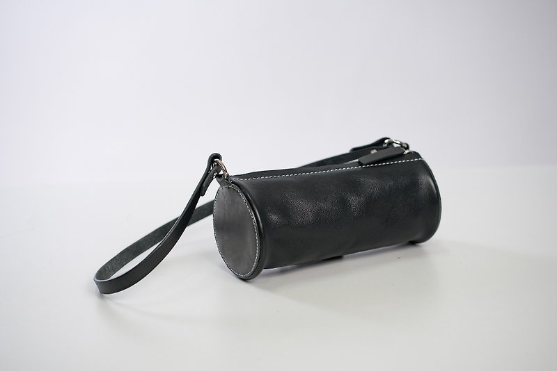 [Cutting line] Cylindrical armpit bag, ladies shoulder bag, handmade leather retro all-match handbag