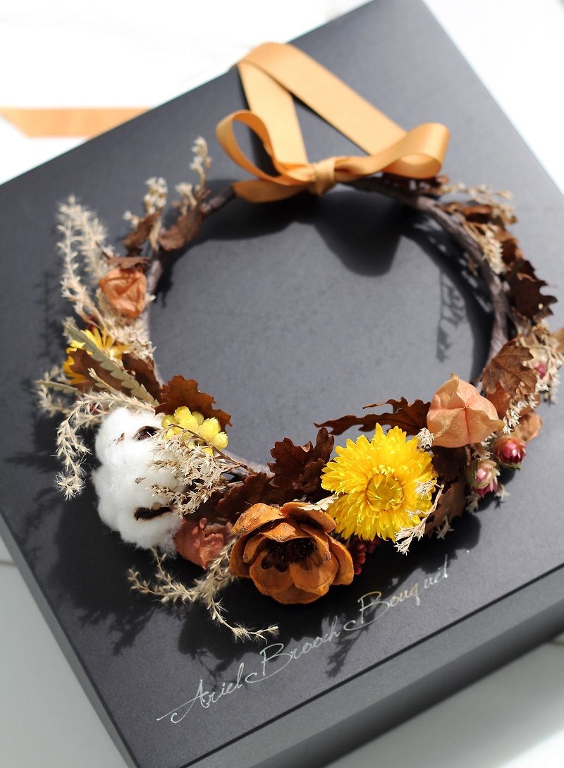 Brilliant African Sun [Two-piece Floral Ornament] Corolla / Corsage - Hair Accessories - Paper Yellow