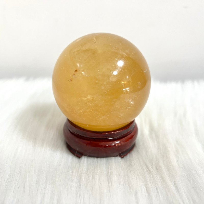 黃方解石球 | 水晶 | 水晶球 | 水晶擺件 - 擺飾/家飾品 - 水晶 黃色