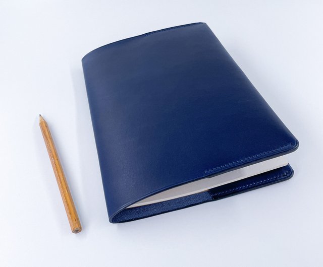 Midori MD A5 Notebook Cover in Chèvre Goat Leather 100% Handcrafted  Personalised -  New Zealand