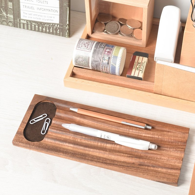 [Pen Tray] Pen Box Birthday Gift Corporate Gift Graduation Gift Teacher Gift - Pen & Pencil Holders - Wood 
