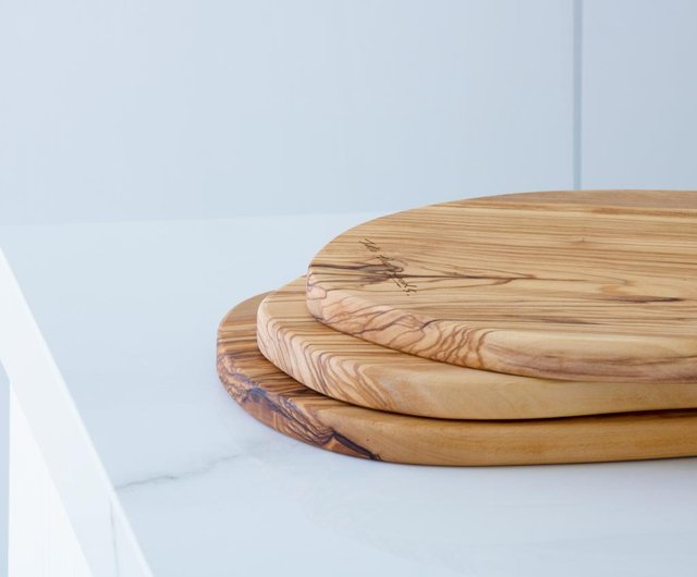 2点セット - オリジナル天然オリーブの木のまな板 - 料理 - 盛り付け