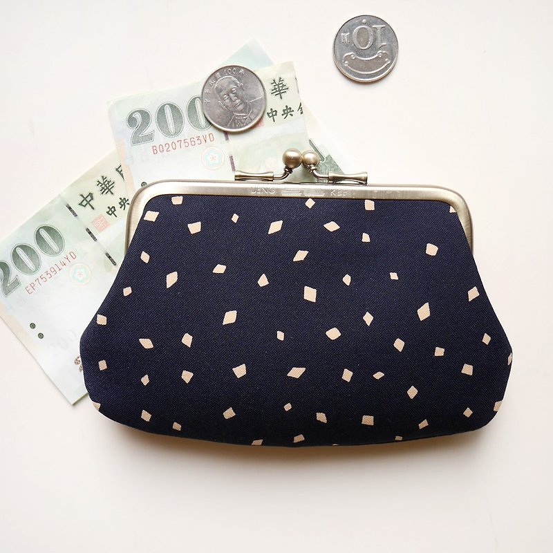 Coconut Coke mouth gold buns mother bag / purse [Made in Taiwan] - Coin Purses - Other Metals Blue