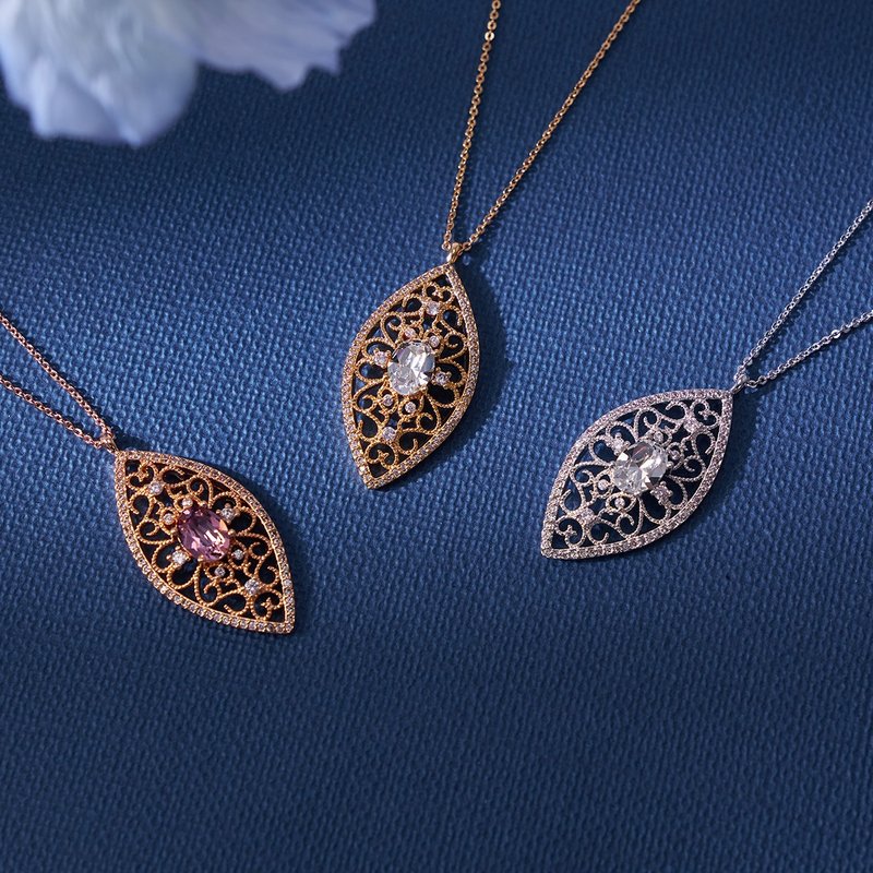 FILIGREE Classic Xiye Necklace (three colors in total) - Necklaces - Copper & Brass Silver