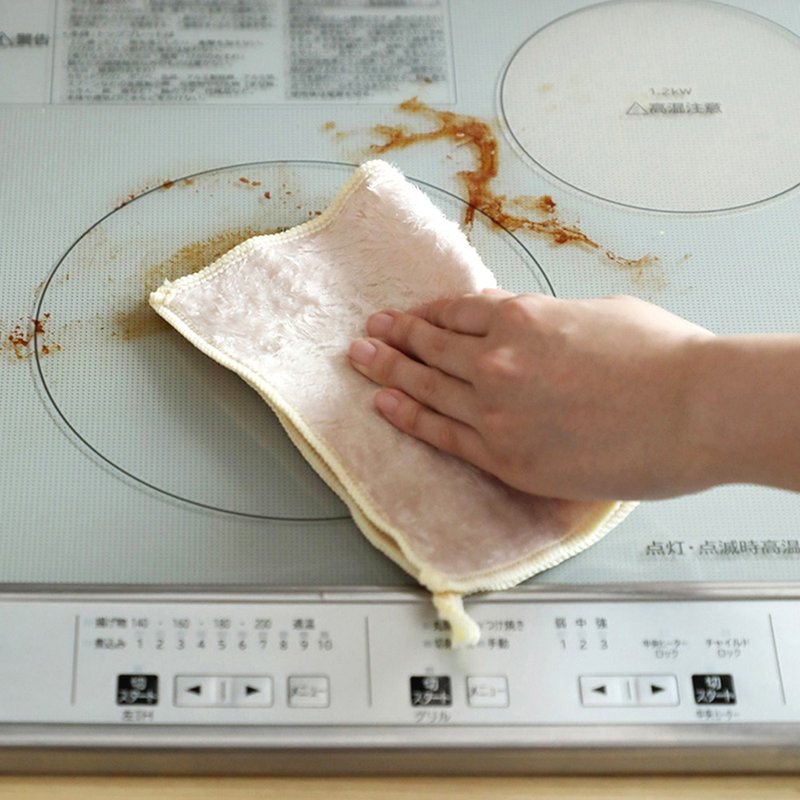 日本霜山 天然竹纖維強力除油去汙雙層抹布/清潔布(3條入/包)x3包 - 其他 - 其他材質 白色