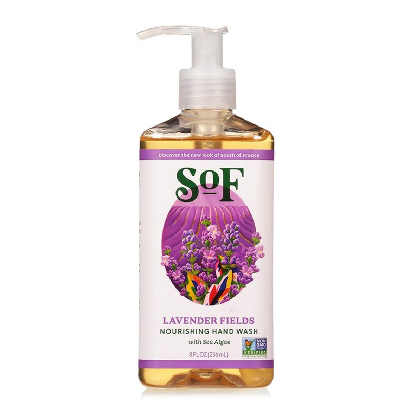 South of France Marseille Soap Essential Oil Hand Lotion Lavender 236mL - ผลิตภัณฑ์ล้างมือ - วัสดุอื่นๆ สีม่วง