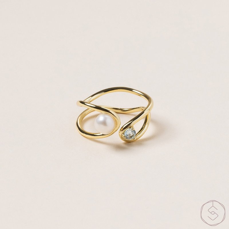 Elegant Diva | Pearl Stone S925 Sterling Silver | Natural Pearl Ring - แหวนทั่วไป - ไข่มุก ขาว