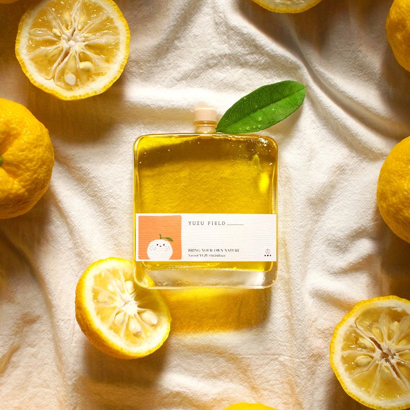 清爽天然柚子擴散器 / 自然香氣 - Fragrances - Glass Yellow
