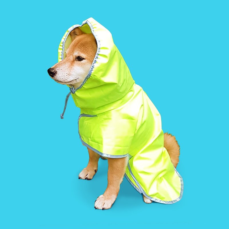 Pet Theory pet cloak raincoat (M+) - ชุดสัตว์เลี้ยง - วัสดุกันนำ้ สีเหลือง