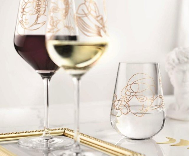 Bacchus Romanian Crystal White Wine Glasses, Set of 4 - Stemware - Drinkware