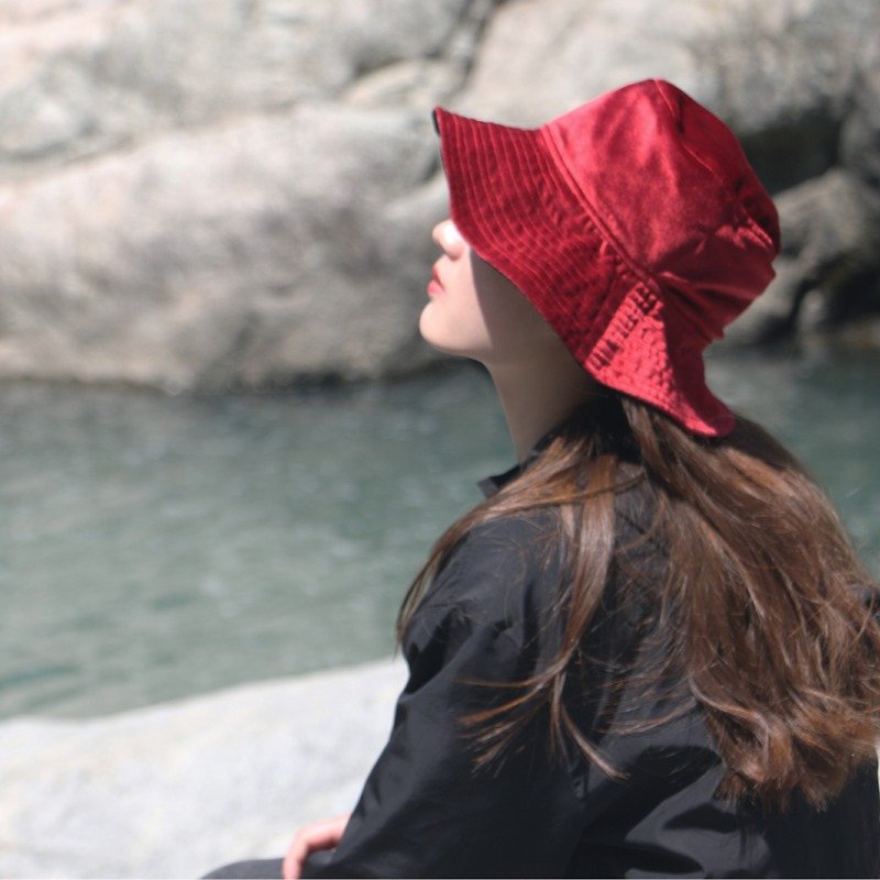 柯元アーティファクトサンバイザーキャップ旅行帽子の女性文学の小さな新鮮なレトロ両面折りたたみ式を着用 - 帽子 - ポリエステル 