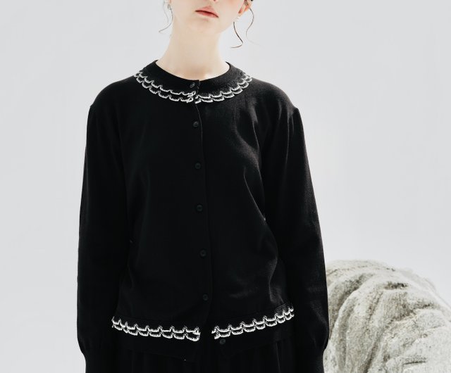 Floral shop collar jumper