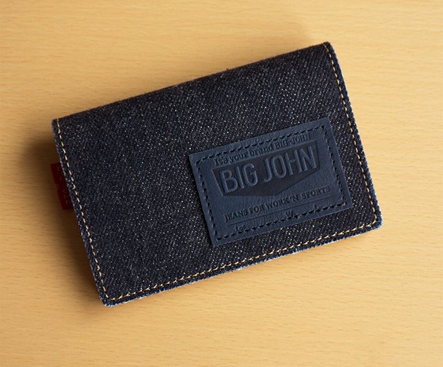 ビッグ割引 カードケース 名刺 レザー 革 デニム 】 かもめ × JOHN BIG 【 その他