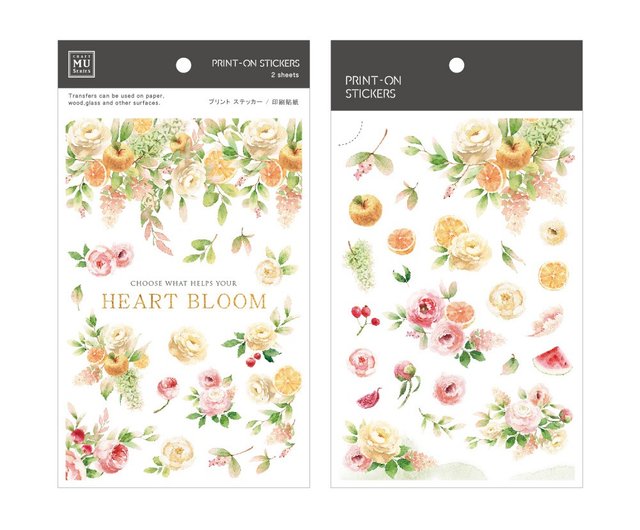 mu print on stickers 172 2 pkg journal scrapbook bujo shop mu stickers pinkoi